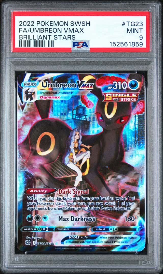 Umbreon VMAX TG23/TG30 Brilliant Stars Pokémon TCG PSA 9 MINT 
