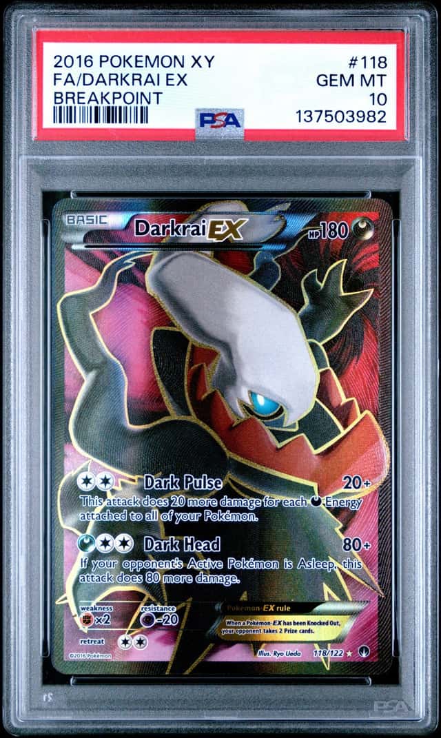 Darkrai ex #118 XY Breakpoint 2016 Pokemon PSA 10