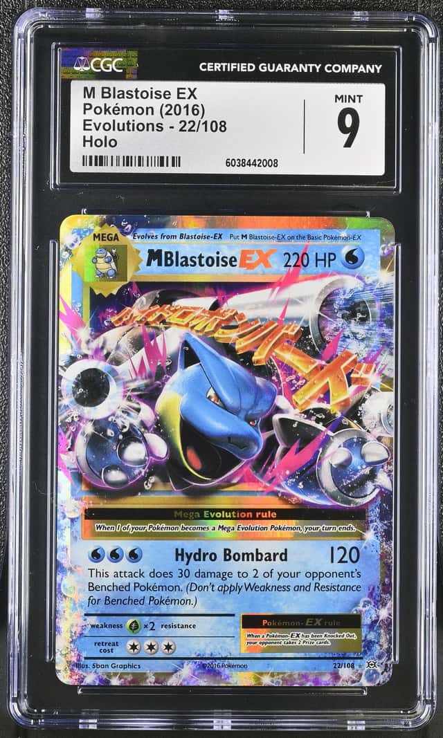 The Pokémon Company M Blastoise EX 22/108 Evolutions Holo UR 220HP CGC 9 2016