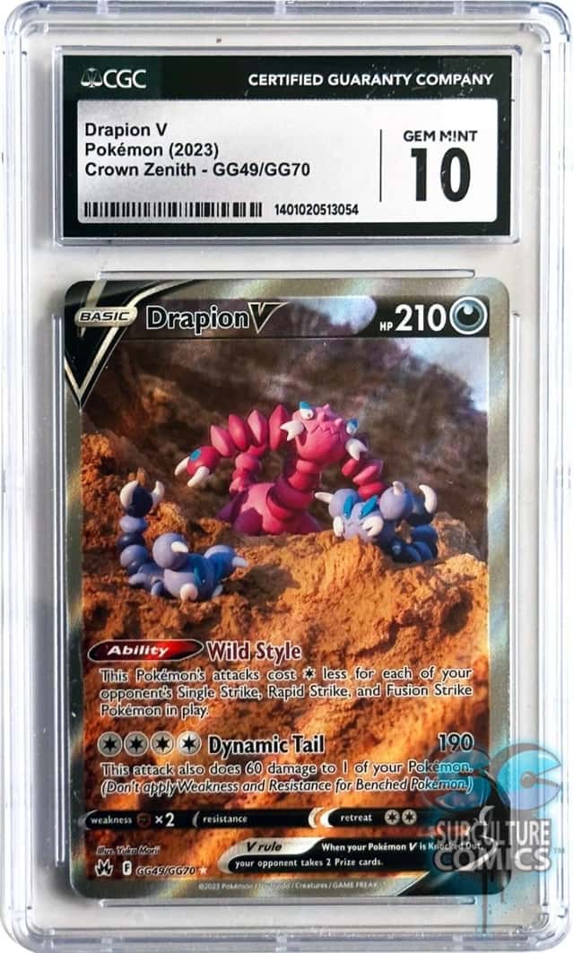 Pokémon TCG Crown Zenith Galarian Gallery Drapion V GG49/GG70 CGC 10 PSA 10