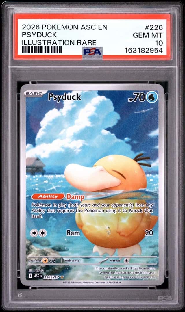 2026 POKEMON ASC EN-ASCENDED HEROES ILLUSTRATION RARE #226 PSYDUCK PSA 10