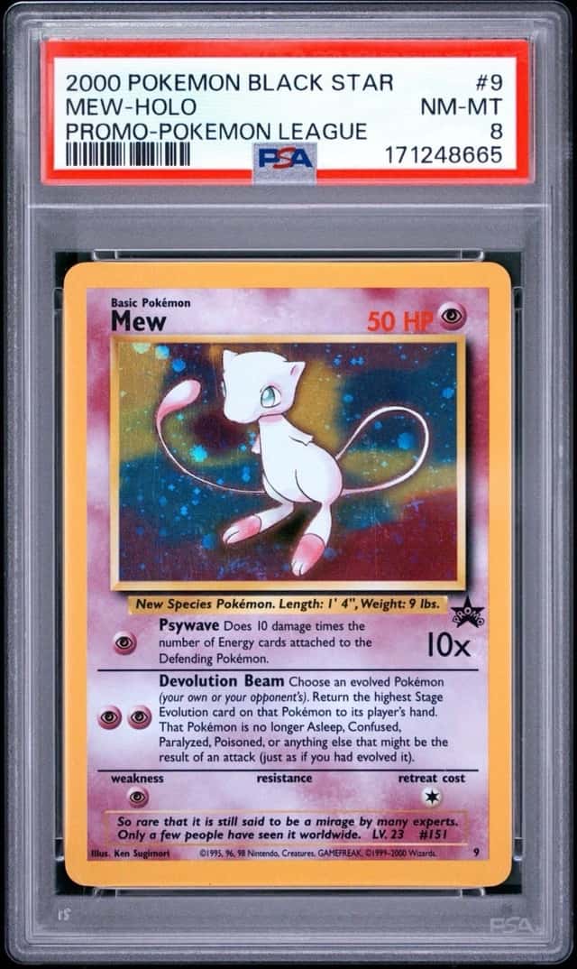 Mew #9 PSA 8 Holo Pokemon League Black Star Promo Pokemon Card 🔥🔥