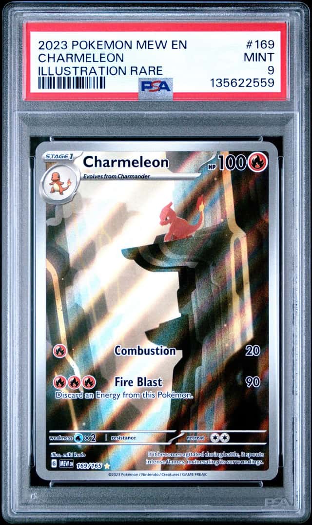 2023 Pokemon SV 151 Charmeleon #169/165 Illustration Rare PSA 9