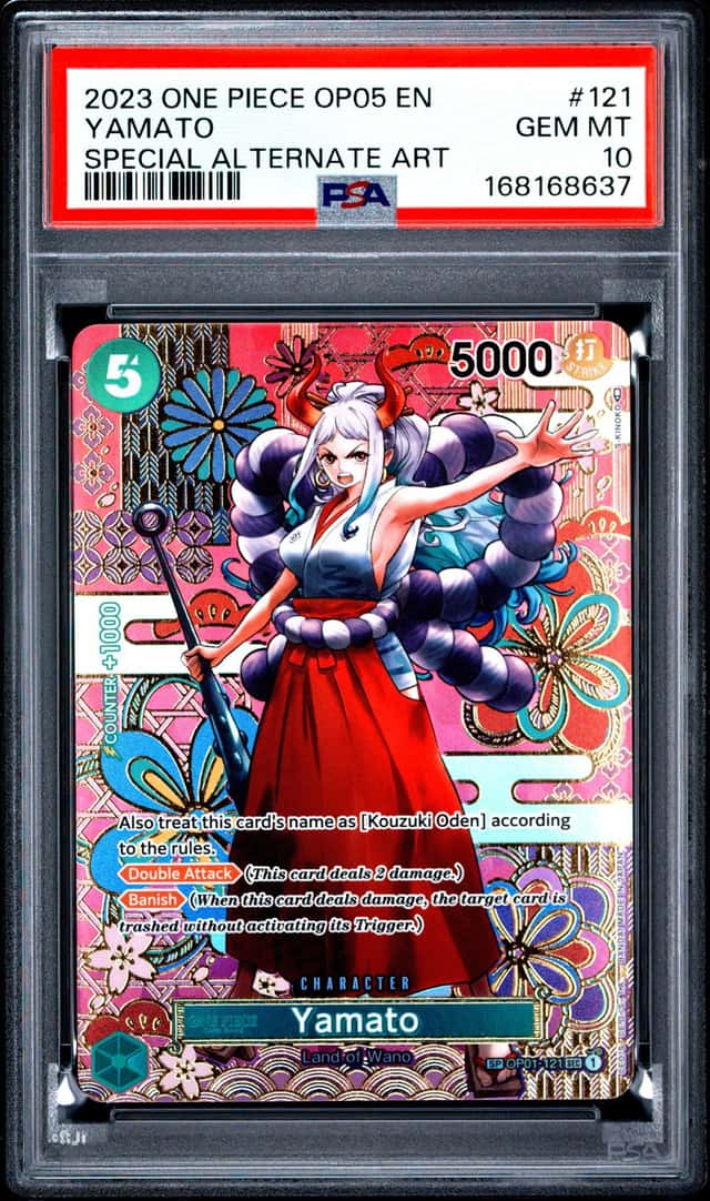 2023 ONE PIECE OP05-AWAKENING OF THE NEW ERA SPECIAL ALTERNATE ART YAMATO PSA 10