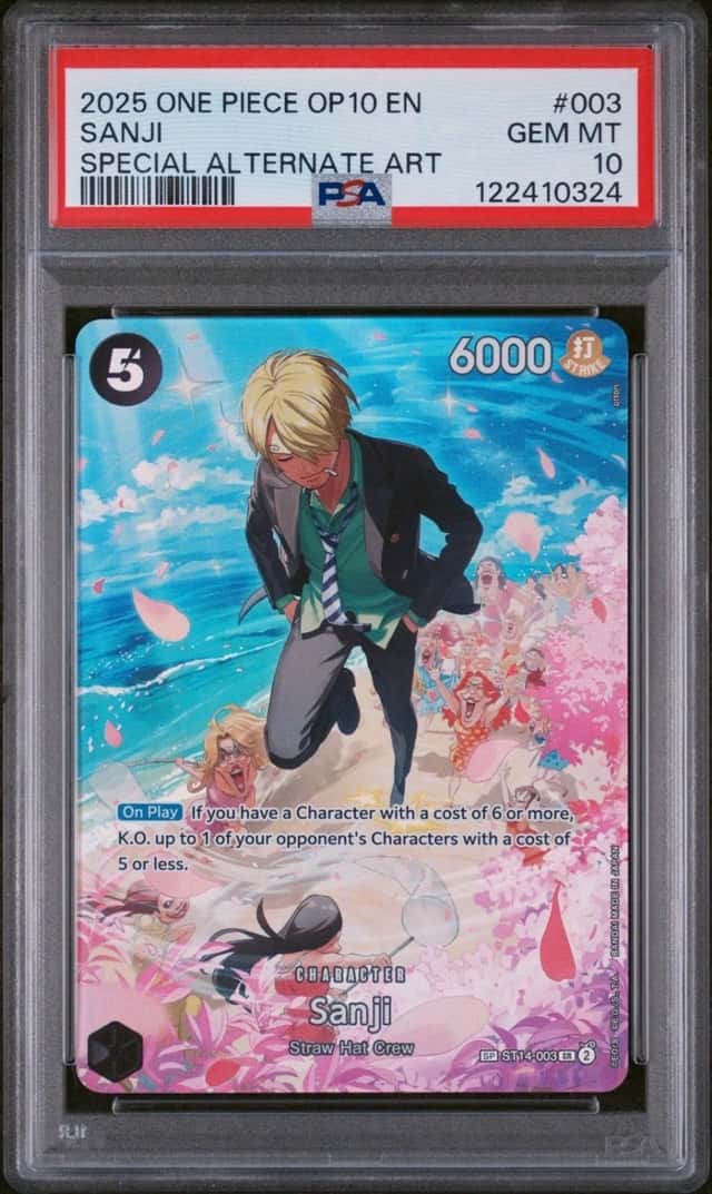 2025 One Piece Sanji (SP) ST14-003 Royal Blood Foil PSA 10 English