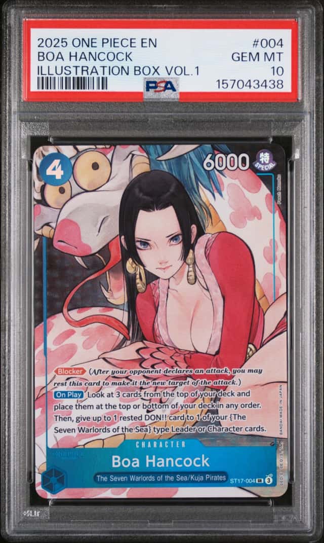 2025 ONE PIECE PROMOS ILLUSTRATION BOX VOL.1 #004 BOA HANCOCK PSA 10