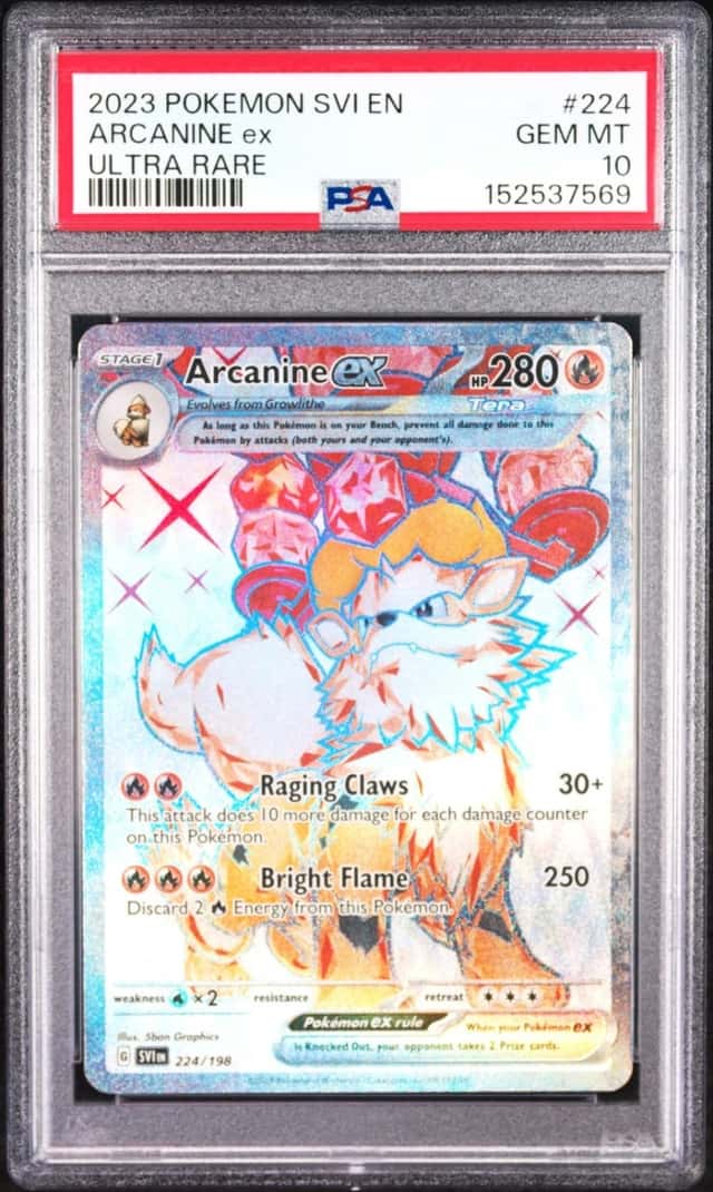 2023 POKEMON SVI EN-SCARLET & VIOLET ULTRA RARE #224 ARCANINE EX PSA 10