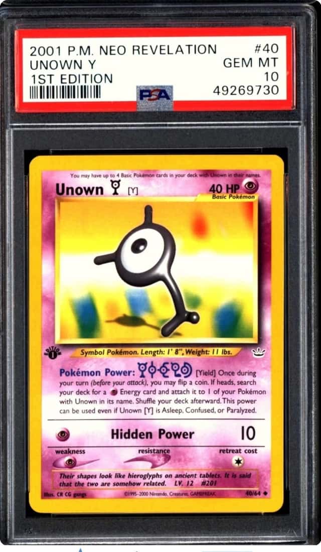 Unown Y