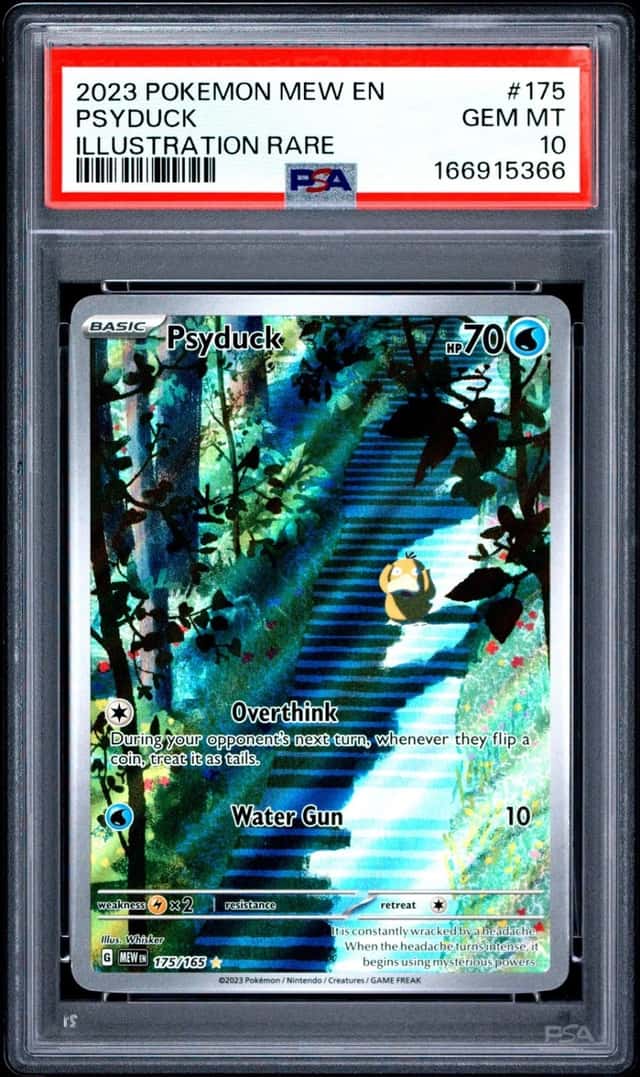 2023 POKEMON MEW EN-151 ILLUSTRATION RARE #175 PSYDUCK PSA 10