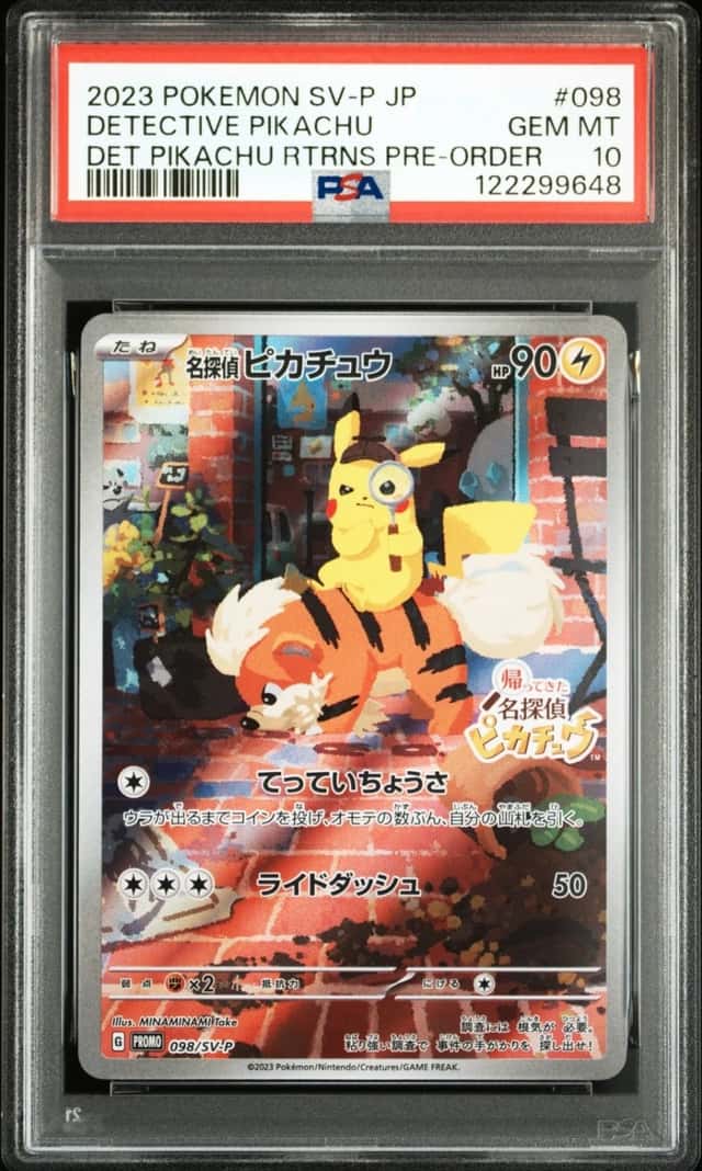 Pokemon Detective Pikachu Promo 098/SV-P Returns Pre-Order Japanese PSA 10