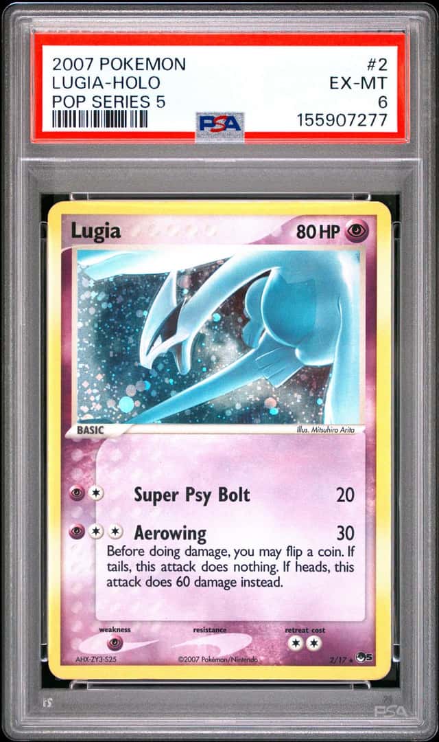 Pokemon Lugia Holo Pop Series 5 2/17 PSA 6
