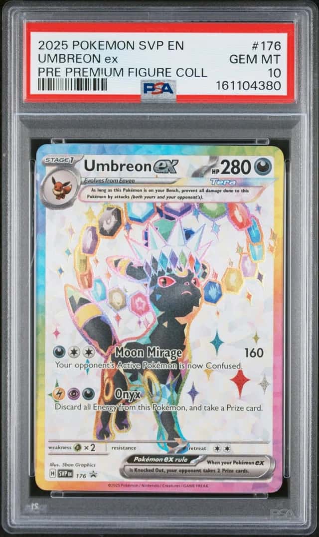 2025 POKEMON SVP PROMO PREMIUM FIGURE COLLECTION #176 UMBREON EX PSA 10
