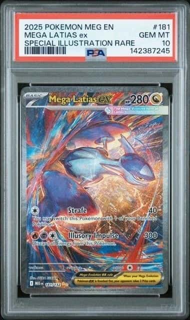 POKEMON MEGA LATIAS ex 2025 EVOLUTION #181 SPECIAL ILLUSTRATION RARE PSA 10