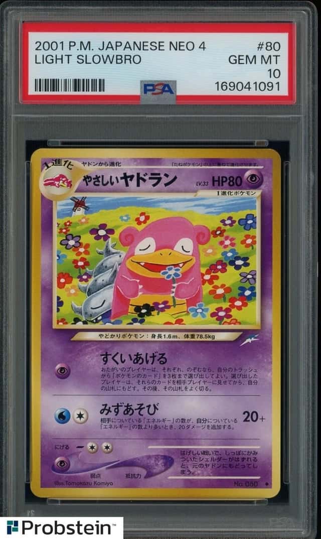 2001 Pokemon Japanese Neo 4 #80 Light Slowbro PSA 10 GEM MINT