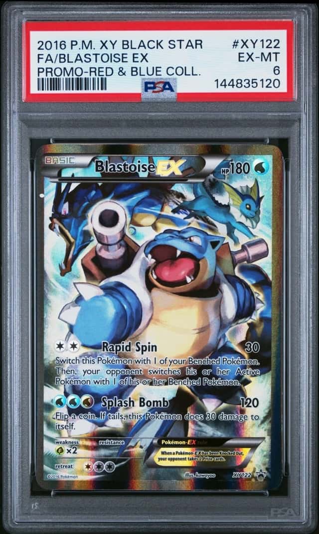 2016 Pokemon XY Black Star Promos XY122 Blastoise EX PSA 6 144835120