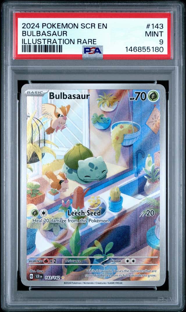 2024 Pokemon Stellar Crown 143 Bulbasaur PSA 9 146855180