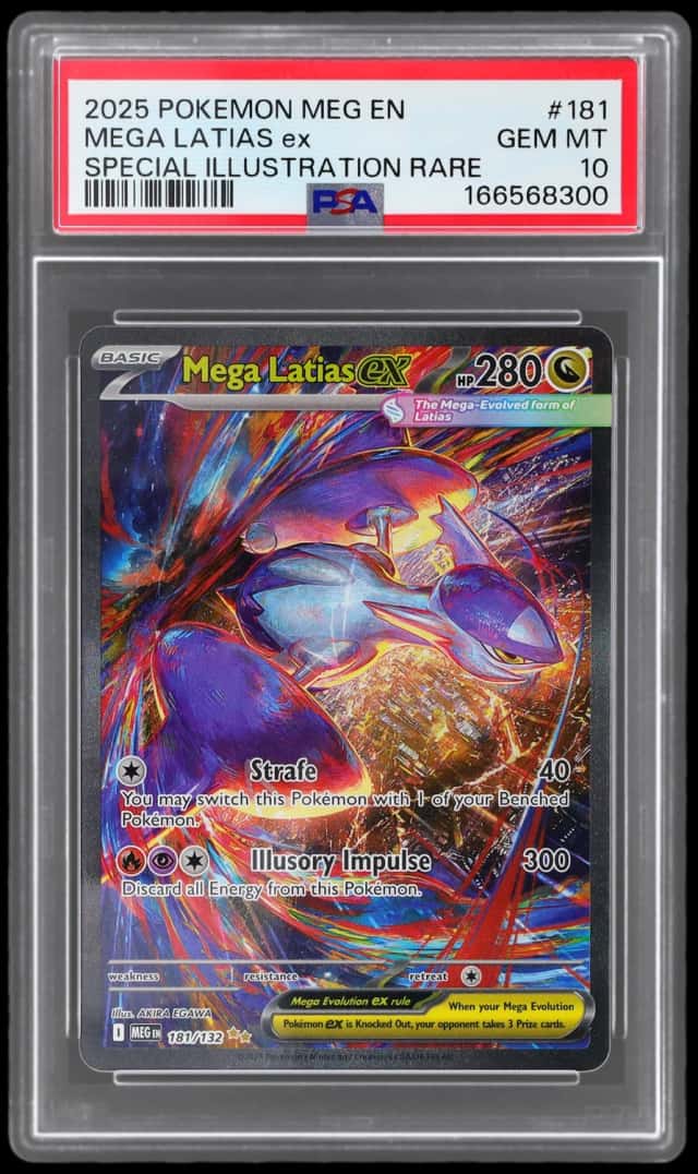 2025 Pokemon Mega Evolution Special Illustration Rare Mega Latias Ex #181