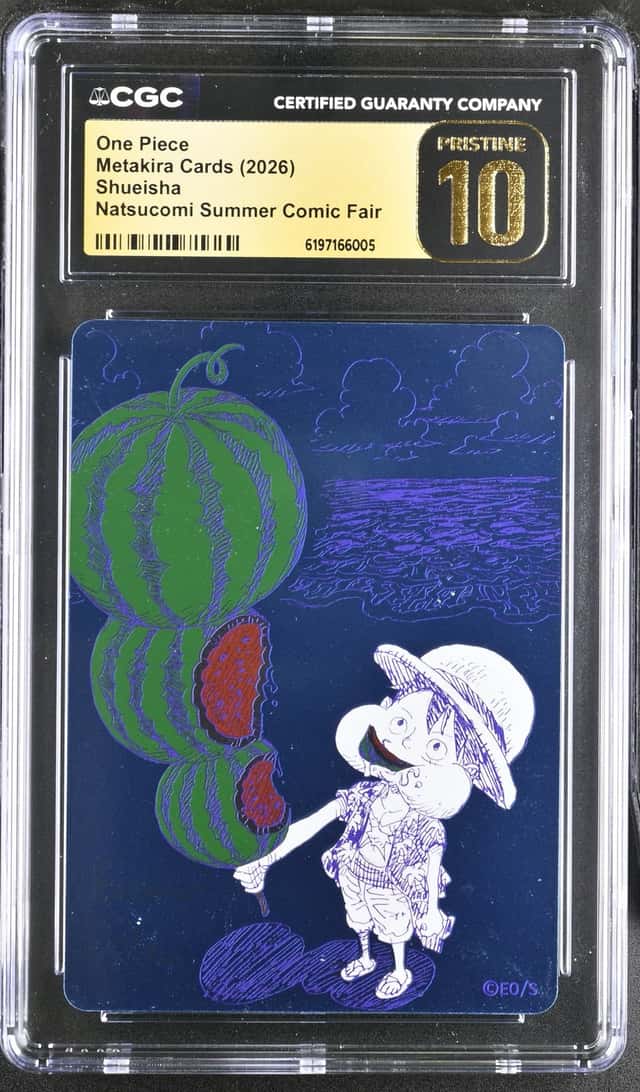 CGC Pristine 10 ONE PIECE Watermelon Luffy Promo NATSUCOMI 2026 MetaKira summer