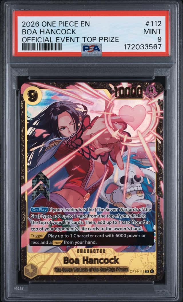 2026 One Piece EN Official Event Top 64 Prize #112 Boa Hancock PSA 9 MINT #1