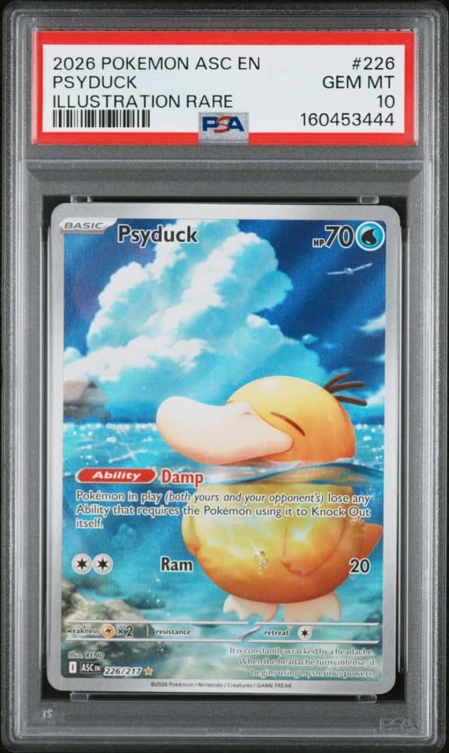 2026 POKEMON ASC EN-ASCENDED HEROES ILLUSTRATION RARE #226 PSYDUCK PSA 10
