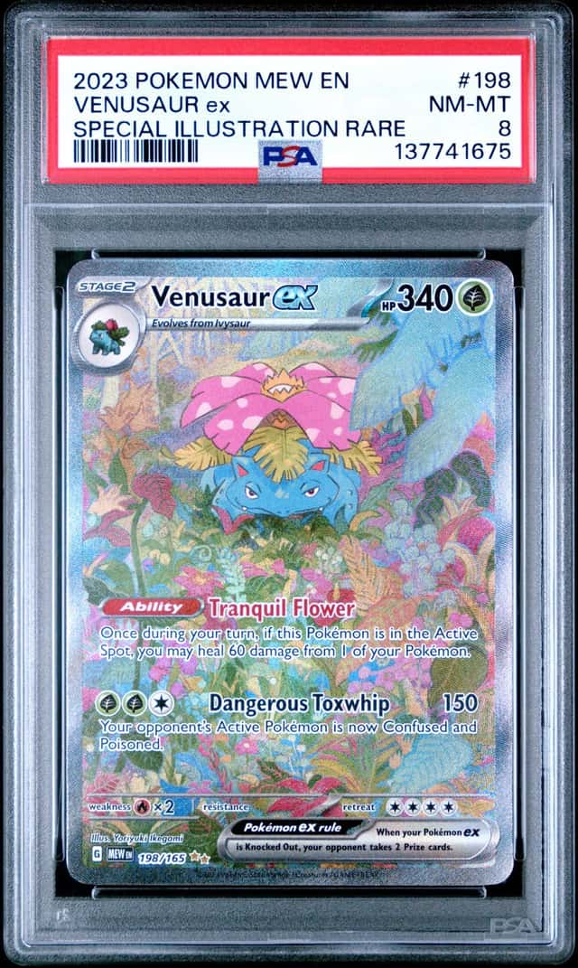 Pokemon Venusaur ex Sv Scarlet & Violet 151 SIR Holo EN PSA 8 198/165 English