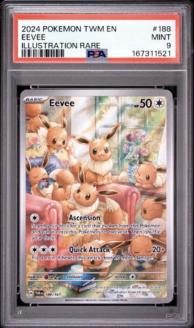 2024 Pokemon Twilight Masquerade Eevee #188/167 PSA 9