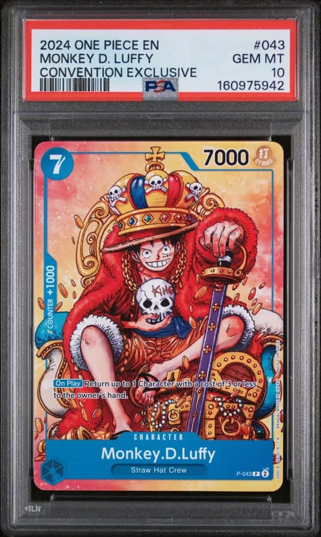 2024 ONE PIECE PROMOS CONVENTION EXCLUSIVE #043 MONKEY D. LUFFY PSA 10