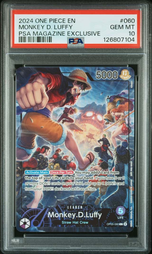 ONE PIECE MONKEY D. LUFFY 2024 PROMOS #060 PSA MAG EXCL PSA 10