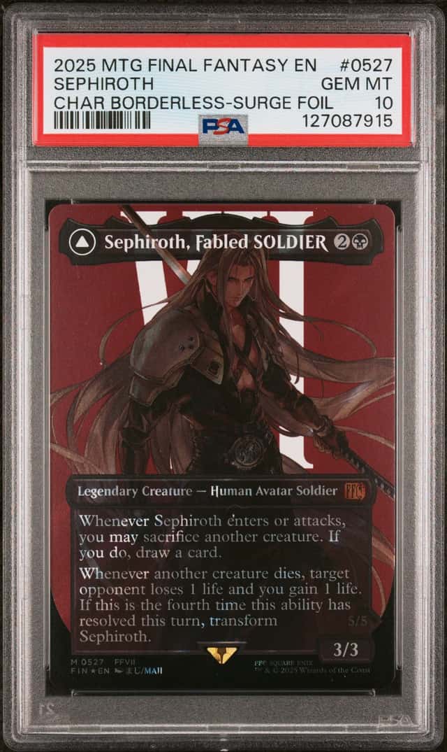2025 MTG Final Fantasy ENG Surge Foil #0527 Sephiroth PSA 10 - 1