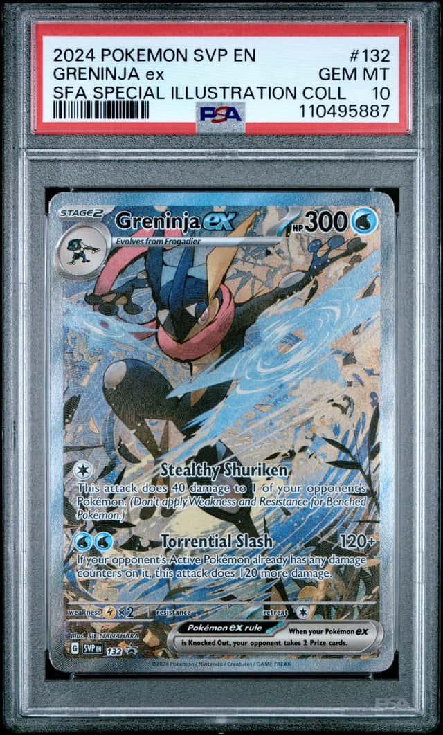 2024 Pokemon SVP EN SFA Special Illustration Rare #132 Greninja ex PSA 10