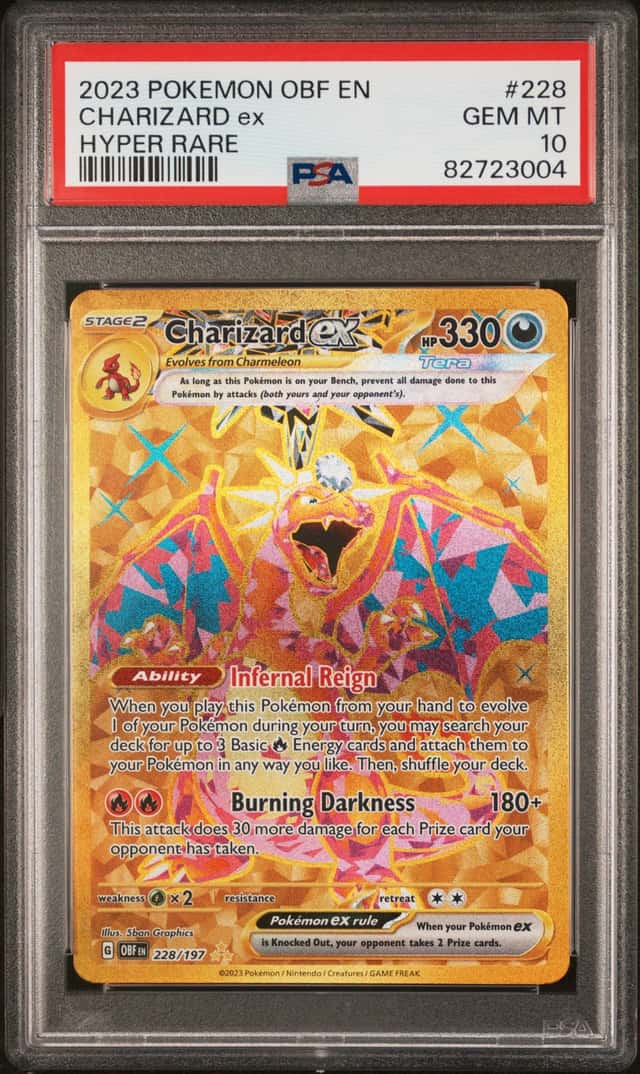 2023 Pokemon OBF EN Hyper Rare #228 Charizard ex PSA 10 GEM MINT