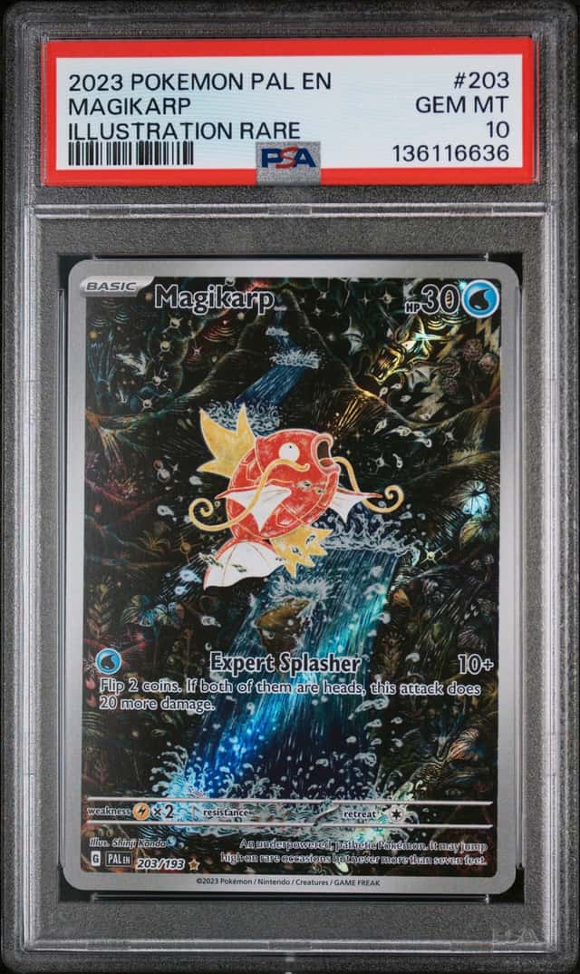 2023 Pokemon SV Paldea Evolved Magikarp Illustration Rare #203/193 PSA 10