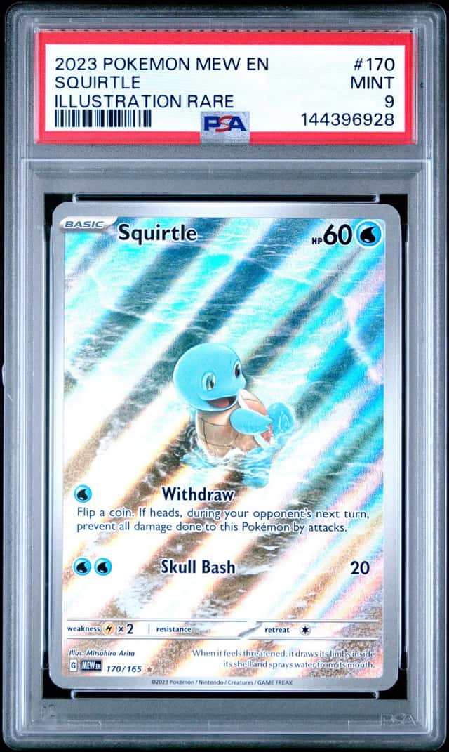 2023 Pokemon 170 Squirtle Illustration Rare PSA 9 MINT 144396928
