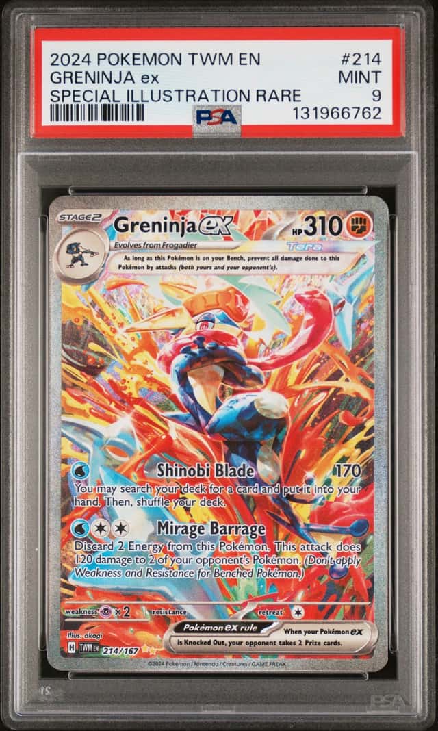 Greninja EX 214/167 Special Illustration Rare Twilight Masquerade English PSA 9