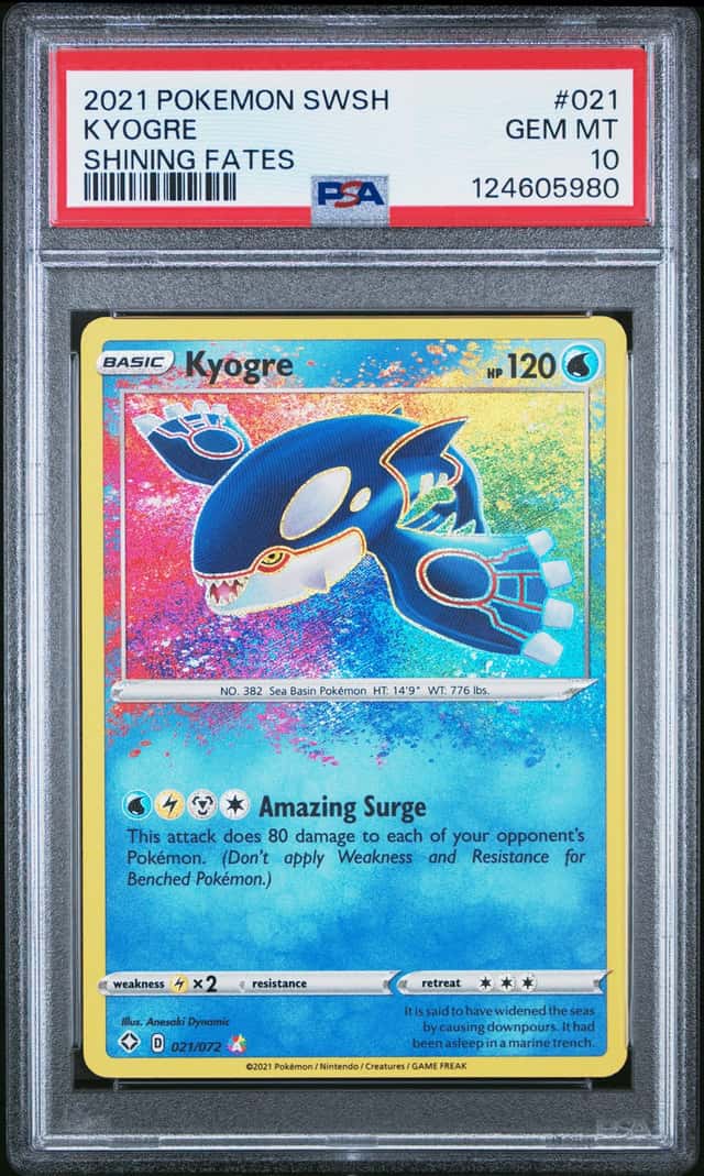 2021 Pokemon Sword and Shield Shining Fates Kyogre #021