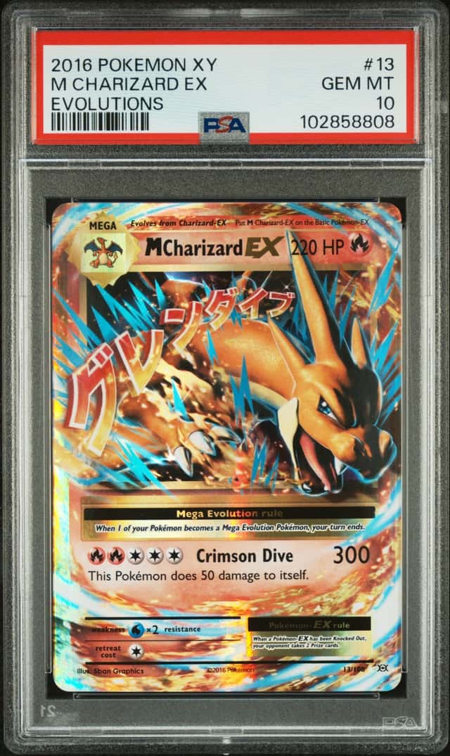 2016 POKEMON XY EVOLUTIONS #13 M CHARIZARD EX PSA 10