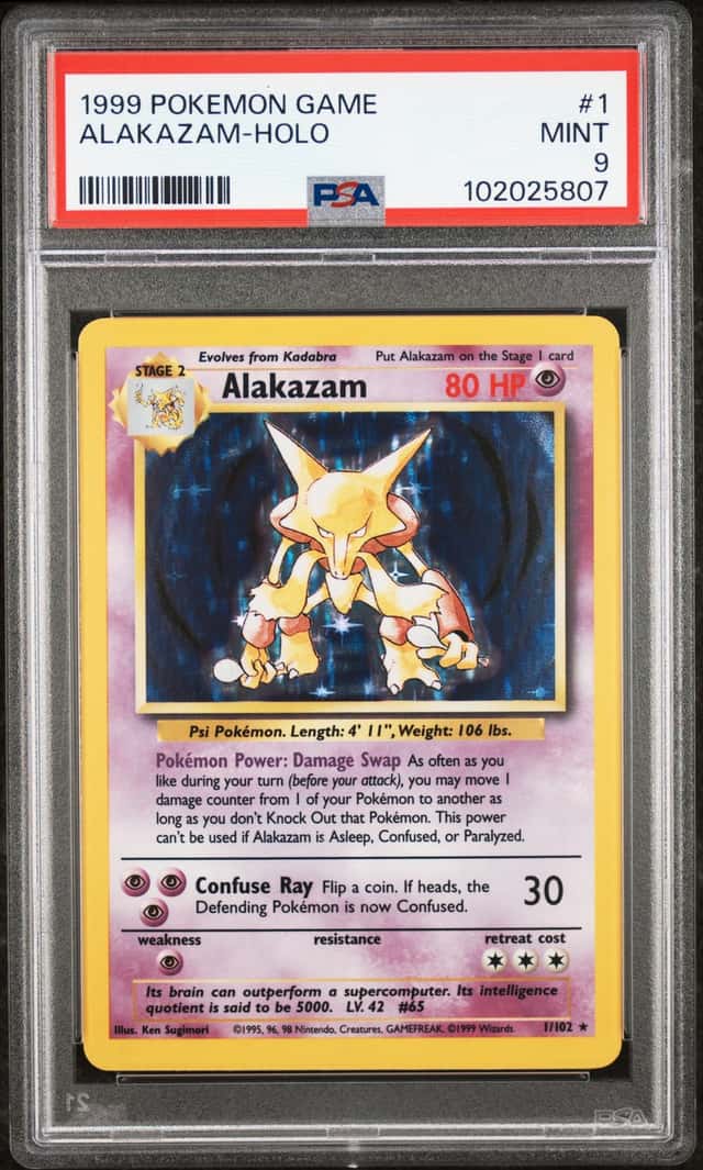 1999 Pokemon Game Holo Alakazam #1