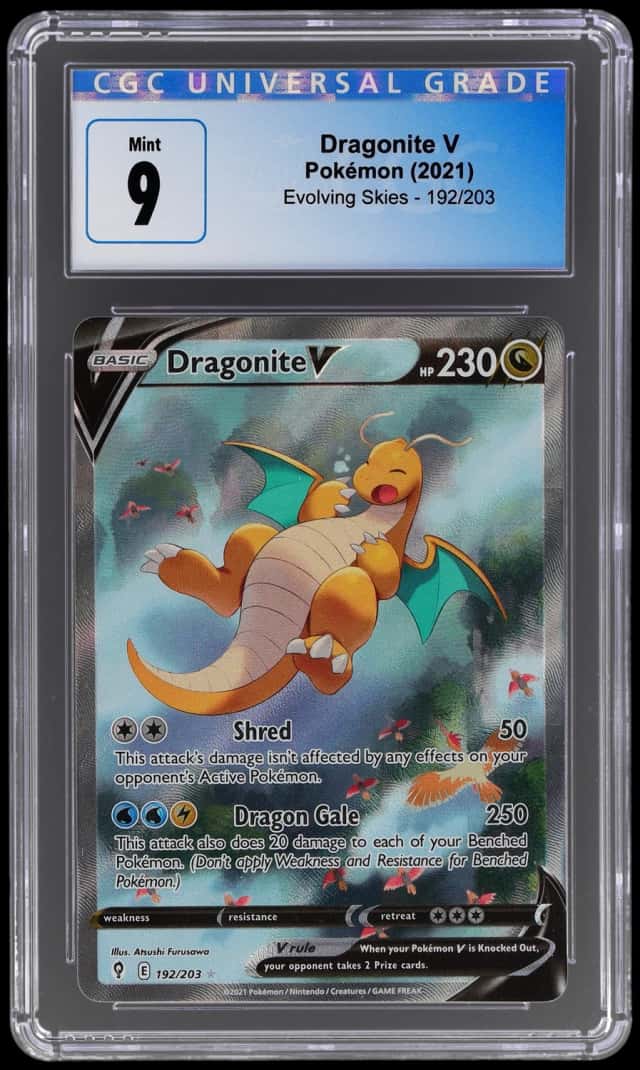2021 Pokemon Sword and Shield Evolving Skies Dragonite V #192