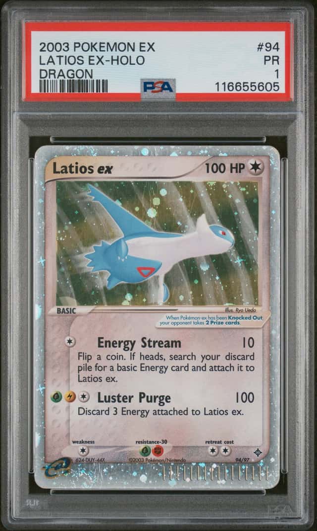 2003 Pokemon Ex Dragon Holo Latios Ex #94