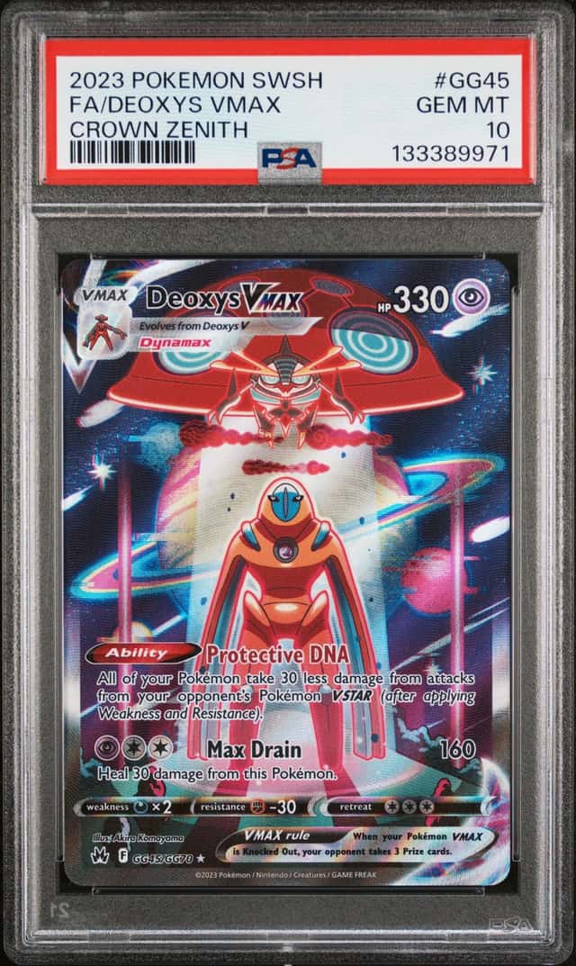 2023 Pokemon Sword and Shield Crown Zenith Deoxys Vmax #GG45