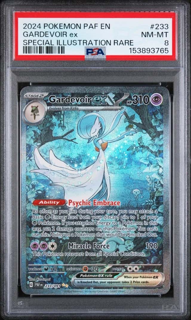 2024 POKEMON PAF EN-PALDEAN FATES SPECIAL ILLUSTRATION RARE GARDEVOIR EX PSA 8