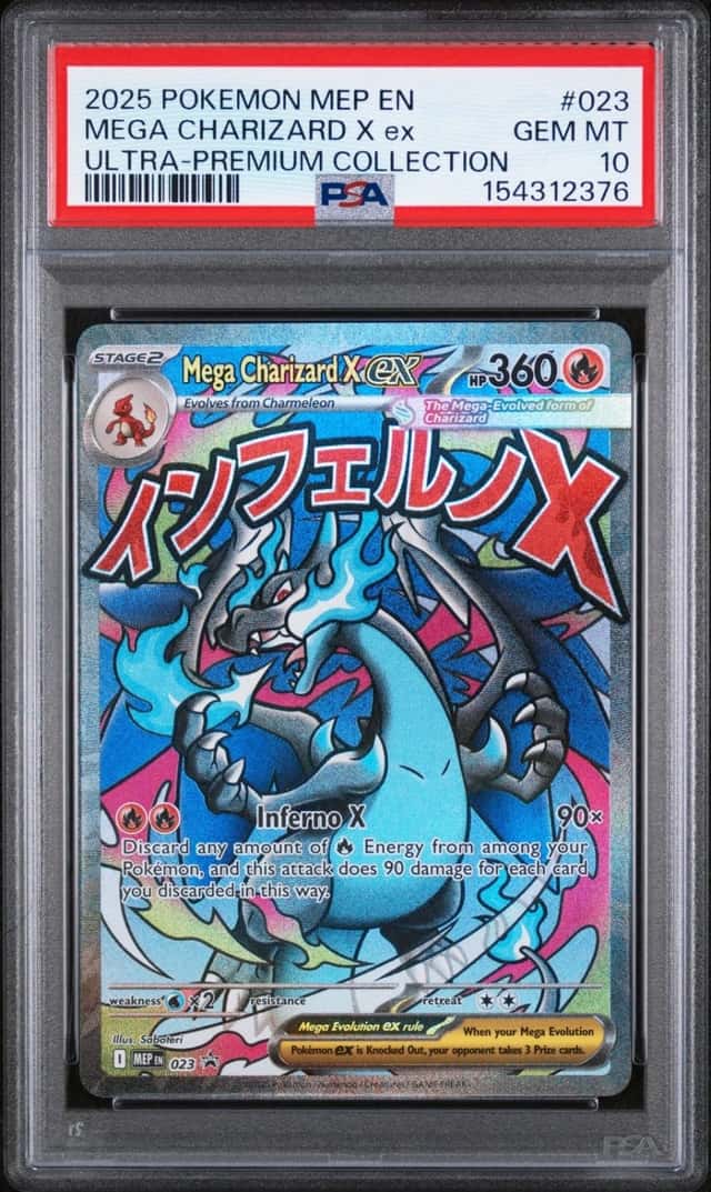 2025 POKEMON MEP EN-ME ULTRA-PREMIUM COLLECTION #023 MEGA CHARIZARD X EX PSA 10