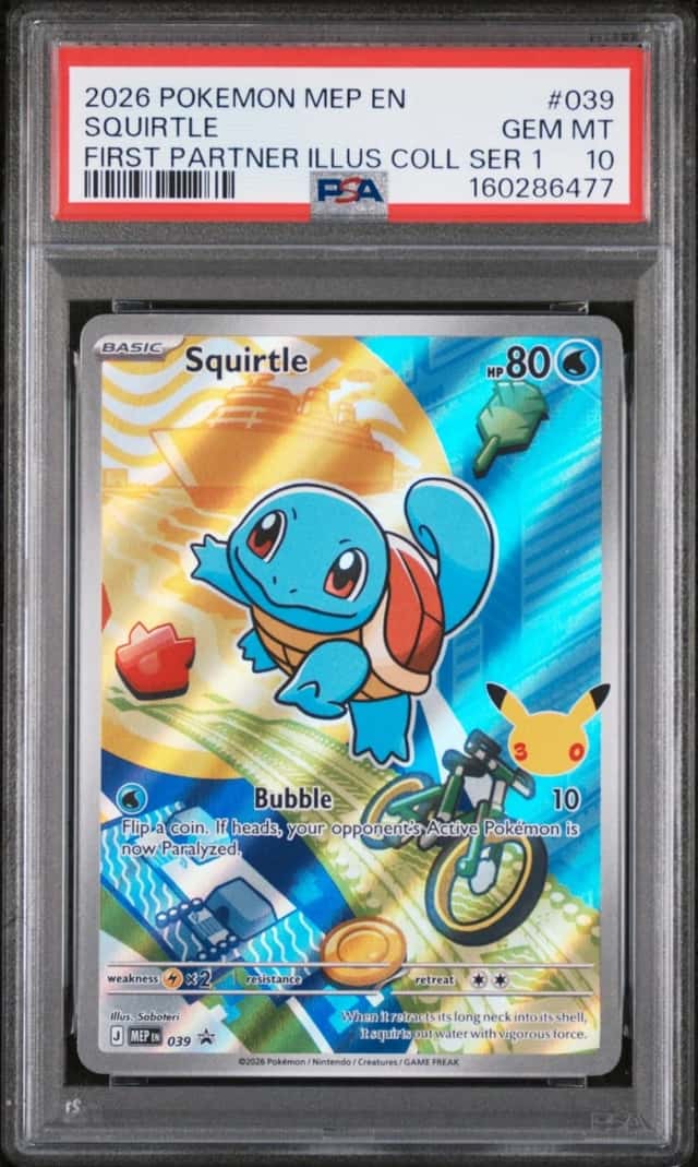 2026 POKEMON MEP EN-ME BLACK STAR PROMO #039 SQUIRTLE PSA 10