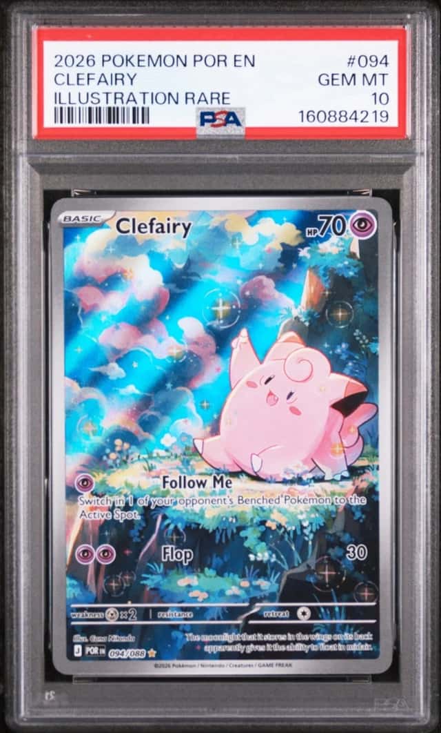 2026 POKEMON POR EN-PERFECT ORDER ILLUSTRATION RARE #094 CLEFAIRY PSA 10