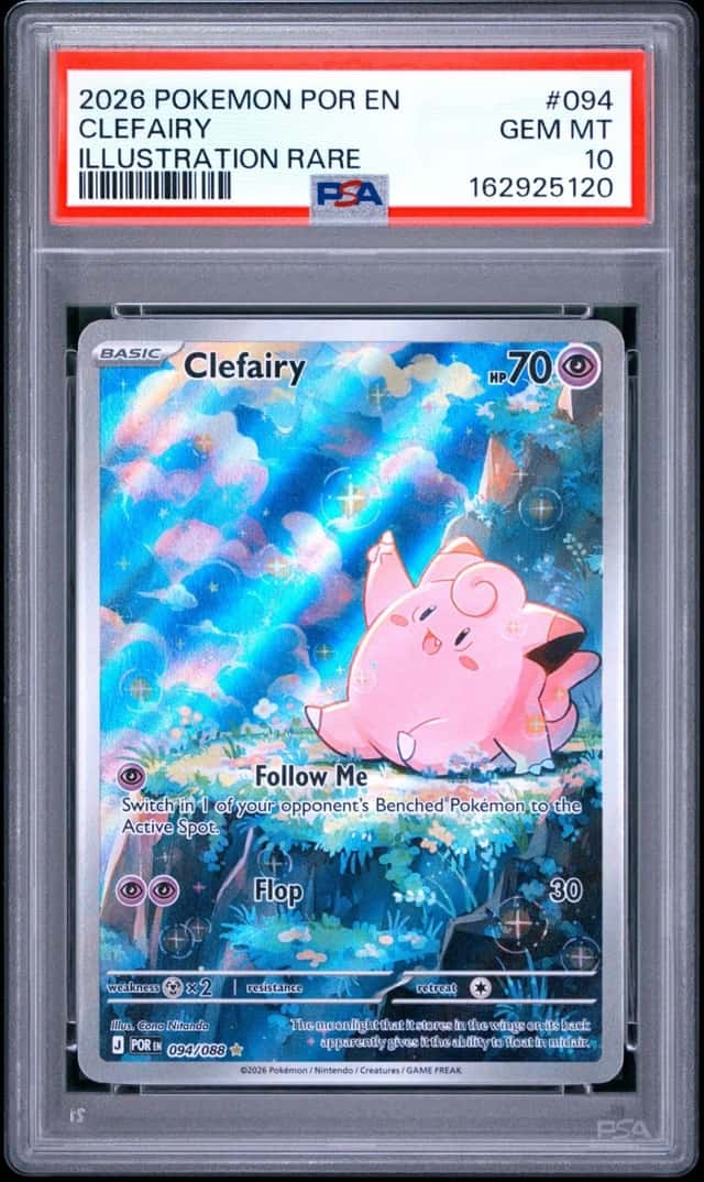2026 POKEMON POR EN-PERFECT ORDER ILLUSTRATION RARE #094 CLEFAIRY PSA 10