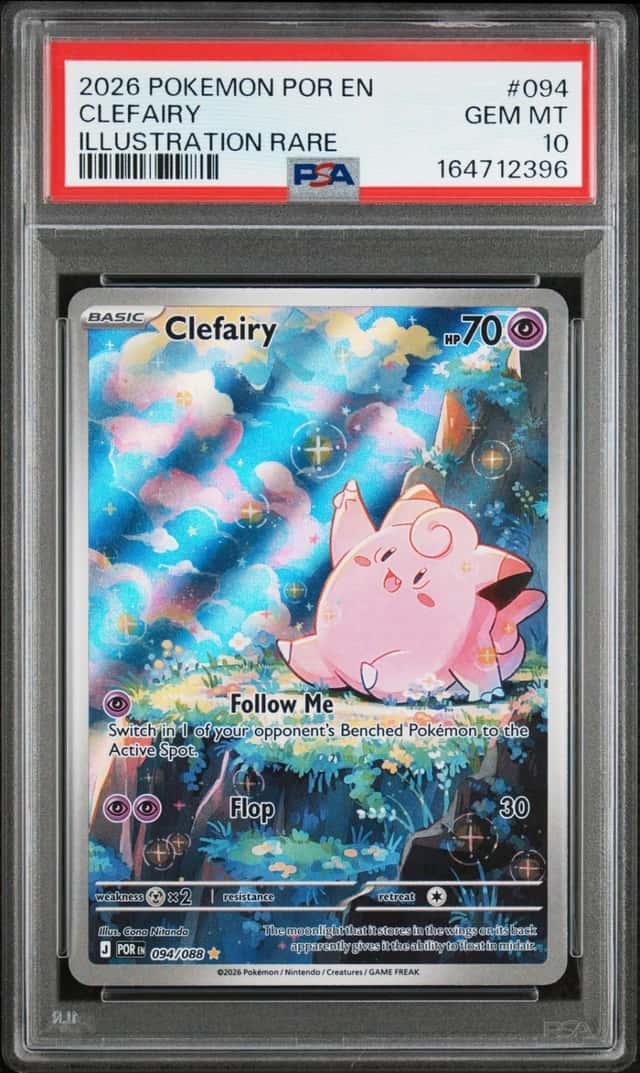 2026 POKEMON POR EN-PERFECT ORDER ILLUSTRATION RARE #094 CLEFAIRY PSA 10