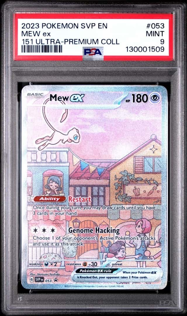 2023 POKEMON SVP EN-SV BLACK STAR PROMO #053 MEW EX PSA 9