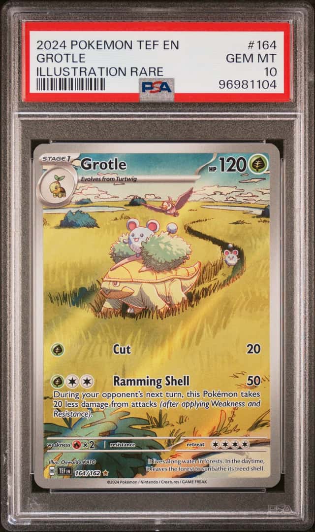 2024 Pokemon Temporal Forces Grotle #164/162 PSA 10 GEM MINT (04)