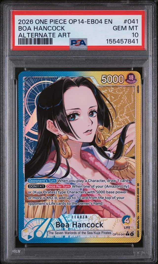 BOA HANCOCK PSA 10 2026 ONE PIECE OP14-EB04 EN #OP14-041 ALTERNATE ART 7841