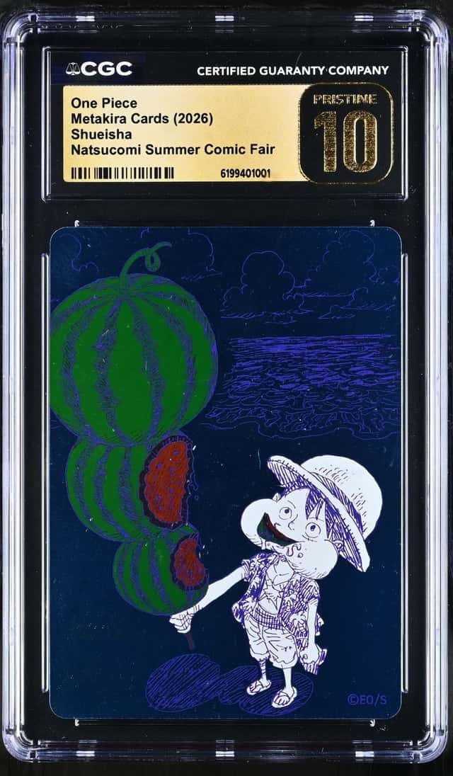 CGC Pristin 10 ONE PIECE Watermelon Luffy Promo NATSUCOMI 2026 MetaKira Foil ③